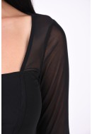 Women Blouse Bershka Tamaris Short Black